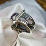 Stunning Black Opal Ring - Sterling Silver Statement Piece - Limited Edition - October's Birthstone.