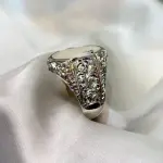 Opal Ring - Natural White Opal Sterling Silver 925 Handmade Hand Engraved Ring - October's Birthstone - Gift For Him