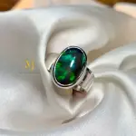 Black Opal Ring - Natural Ethiopian Black Opal Sterling Silver 925 Handmade Ring - October's Birthstone