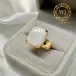Natural Australian Opal Gold Ring – Handmade 14k/18k Solid Gold, Natural Gemstone Jewelry