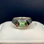 Natural Tourmaline Ring, Sterling Silver 925, Handmade October Birthstone Gift