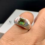 Natural Tourmaline Ring, Sterling Silver 925, Handmade October Birthstone Gift