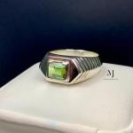Natural Tourmaline Ring, Sterling Silver 925, Handmade October Birthstone Gift