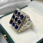 Natural Blue Sapphire Ring ,