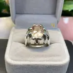 Natural Topaz Sterling Silver 925 Handmade Ring For Men - Gift For Him