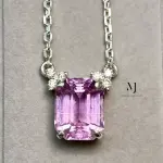 Natural Kunzite Sterling Silver Pendant - Handmade Pendant - Decent and Elegant