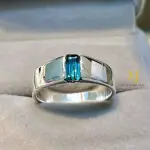 Natural Indicolite Sterling Silver Handmade Ring - Indicolite Tourmaline Ring