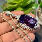 Natural Amethyst Pendant Sterling Silver Pendant Handmade Gemstone Jewelry