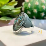 Natural Turquoise Sterling Silver 925 Ring For Men -Special Ring - Feroza Ring.