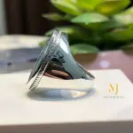 Natural Turquoise Sterling Silver 925 Ring For Men -Special Ring - Feroza Ring.