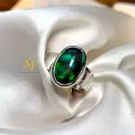 Natural Black Opal Sterling Silver 925 Handmade Ring, Octobers Birthstone, Gift.