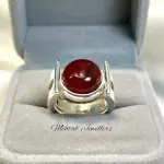 Natural Agate Sterling Silver 925 Handmade Ring - Beautiful Unique Agate Ring