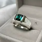 Natural Indicolite Tourmaline Sterling Silver 925 Handmade Ring - Unisex Ring