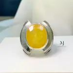 Sapphire Ring - Natural Yellow Sapphire Sterling Silver Ring - HandEngraved Ring