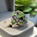 Emerald ring - Natural Emerald Sterling Silver handmade Ring - Unique Ring
