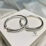 Silver Bangles - Sterling Silver 925 Handmade Bangles Pair - Kada Pair - Kada