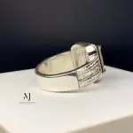 Natural Topaz Sterling Silver Ring – Handcrafted Engraved Ring – Men’s Statement