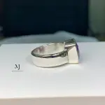 Natural Amethyst Sterling Silver Ring - February Birthstone - Statement Ring