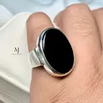 Agate Ring - Natural Agate Sterling Silver Ring - Handmade Ring - Unisex Ring