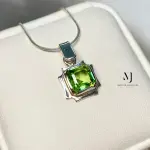 Peridot Pendant - Natural Peridot Sterling Silver Pendant - Gift for Her