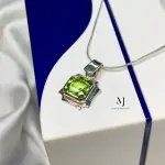 Peridot Pendant - Natural Peridot Sterling Silver Pendant - Gift for Her