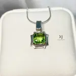 Peridot Pendant - Natural Peridot Sterling Silver Pendant - Gift for Her