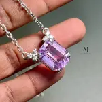 Natural Kunzite Sterling Silver Pendant - Handmade Pendant - Decent and Elegant
