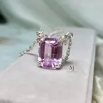 Natural Kunzite Sterling Silver Pendant - Handmade Pendant - Decent and Elegant