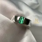 Natural Emerald Ring in 925 Sterling Silver | Handmade Green Gemstone Jewelry