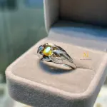 Sphene Ring 925 Sterling Silver Faceted Oval Handmade Titanite Gem Jewelry