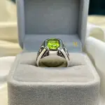 Natural Peridot Ring in 925 Sterling Silver | Handmade Green Gemstone Jewelry