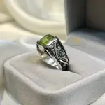 Natural Peridot Ring in 925 Sterling Silver | Handmade Green Gemstone Jewelry