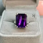 Natural Amethyst Ring in 925 Sterling Silver | Handmade Faceted Gem Jewelry