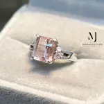 Natural Pink Tourmaline Ring in Sterling Silver | Handmade Faceted Gem Jewelry