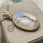 Moonstone Tree of Life Pendant Necklace | 925 Silver Handmade Wire Wrapped Gift
