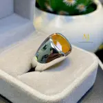 Natural Yellow Sapphire Ring Sterling Silver Handmade 925 Gemstone Jewelry