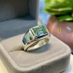Moissanite Emerald Cut Ring Sterling Silver Handmade High Polish 925 Jewelry