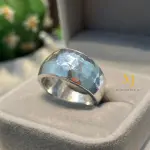 Hammered Sterling Silver Ring Handmade Textured Band 925 Silver Unique Design