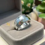 Hammered Sterling Silver Ring Handmade Textured Band 925 Silver Unique Design