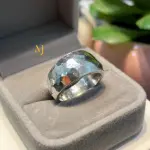 Hammered Sterling Silver Ring Handmade Textured Band 925 Silver Unique Design