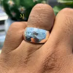 Hammered Sterling Silver Ring Handmade Textured Band 925 Silver Unique Design