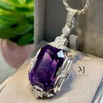 Natural Amethyst Pendant Sterling Silver Pendant Handmade Gemstone Jewelry