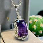 Natural Amethyst Pendant Sterling Silver Pendant Handmade Gemstone Jewelry