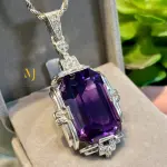 Natural Amethyst Pendant Sterling Silver Pendant Handmade Gemstone Jewelry