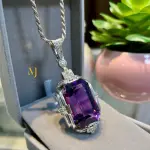 Natural Amethyst Pendant Sterling Silver Pendant Handmade Gemstone Jewelry