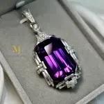 Natural Amethyst Pendant Sterling Silver Pendant Handmade Gemstone Jewelry
