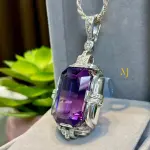 Natural Amethyst Pendant Sterling Silver Pendant Handmade Gemstone Jewelry