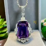 Natural Amethyst Pendant Sterling Silver Pendant Handmade Gemstone Jewelry