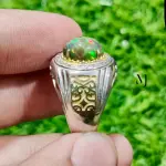 Ethiopian Black Opal Ring 925 Silver Gold Plated Cabochon Handmade Jewelry