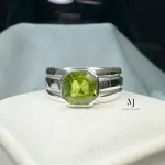 Natural Peridot Ring Sterling Silver 925 Handmade Peridot Jewelry | August Birthstone